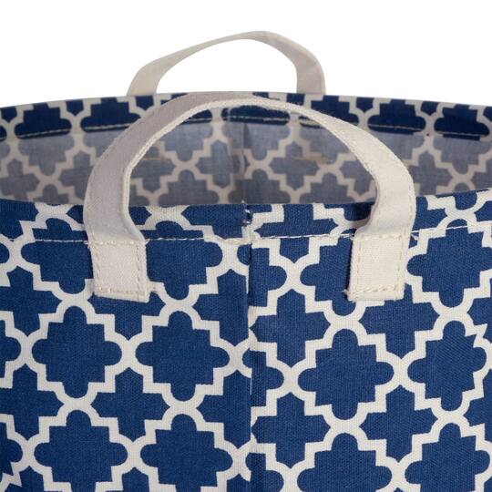 DII® Nautical Blue Lattice Laundry Bins